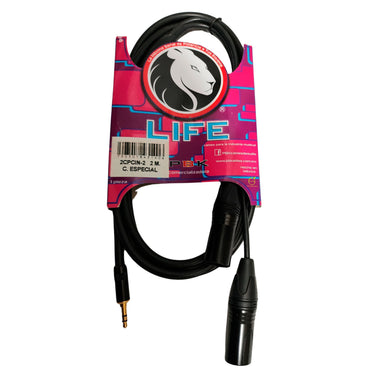 Cable Life 2cpcin-2 Plug 3.5 Stereo A 2 Canon Macho 2 METROS